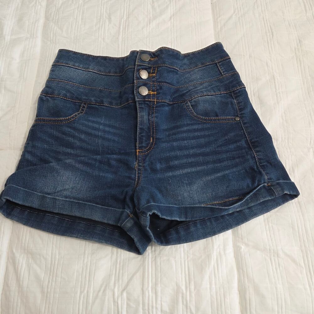 TINSELTOWN Hi-rise Stretch Jean Shorts Women's 5
